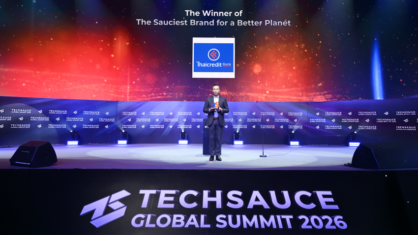 ธ.ไทยเครดิต คว้ารางวัลใหญ่ The Sauciest Brand for Better  Planet จากเวที Techsauce Awards 2026 ย้ำแบรนด์ที่เน้นความยั่งยืนทางการเงินอย่างเท่าเทียม
